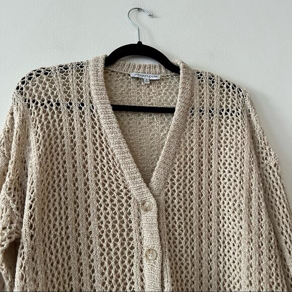 Heartloom Open Knit Longline Cardigan Sweater - Picture 4 of 7